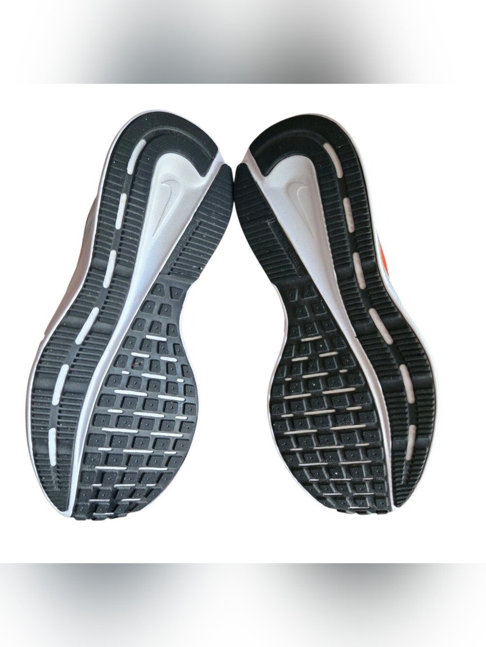 Nike Women's Light Blue Running Shoes with Orange Swoosh - Picture 6 of 7